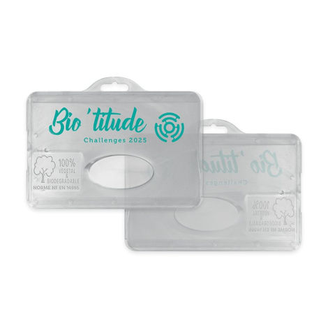 Porte badge publicitaire - 100 % végétal