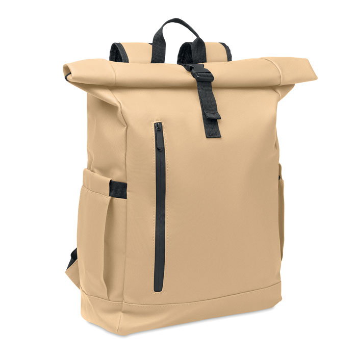 Sac à dos 600D RPET personnalisable Bangkok Roll kaki