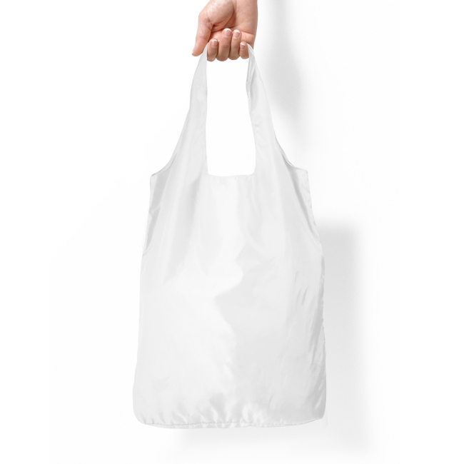 Sac shopping publicitaire - INZE POCKET - PET recyclé Blanc