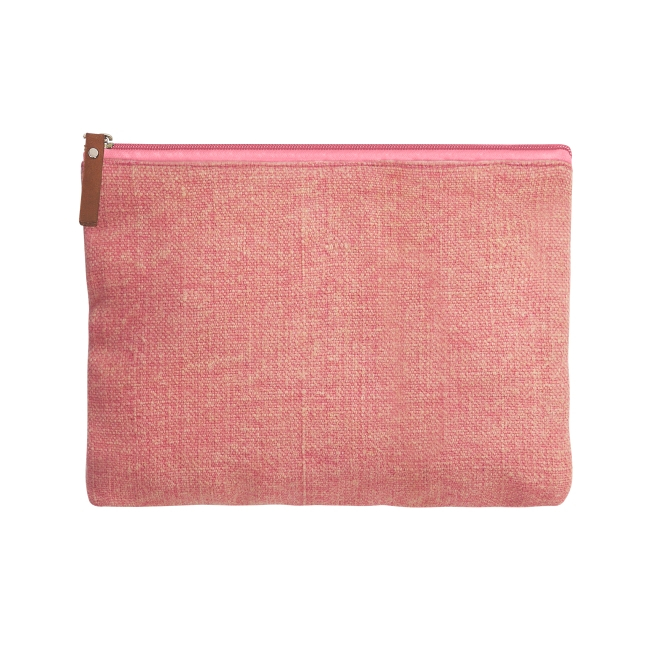 Trousse 100 % jute lavée et publicitaire - Anydays Rose