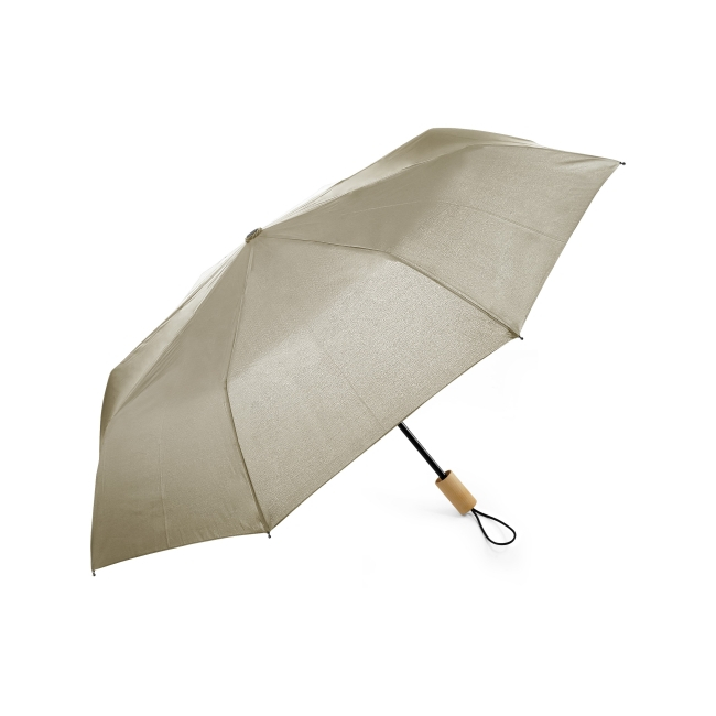 Parapluie pliable publicitaire - Ecorain Beige
