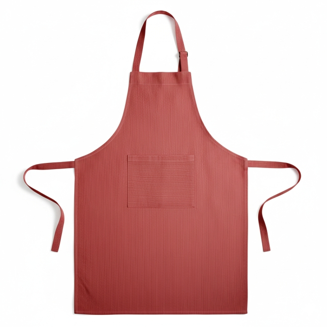 Ensemble tablier et torchon personnalisés STRIPCOOK Rouge