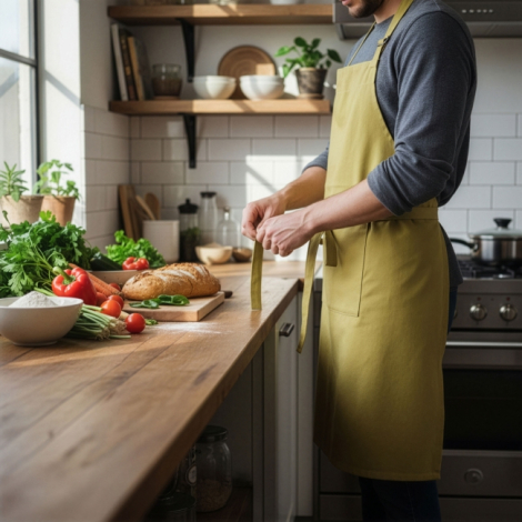 Tablier publicitaire 100 % coton bio - Master Cook