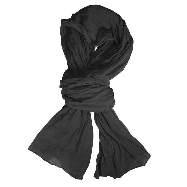 Chèche 3 en 1 100 % coton promotionnel - Lawrence Noir