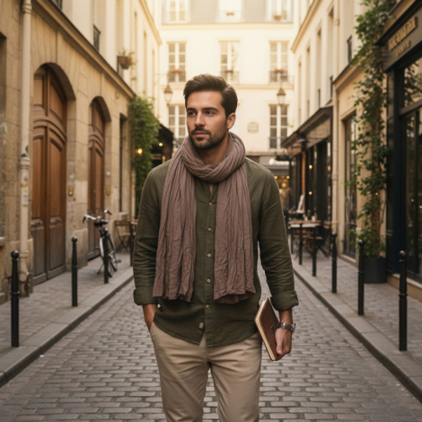 Chèche 3 en 1 100 % coton promotionnel - Lawrence