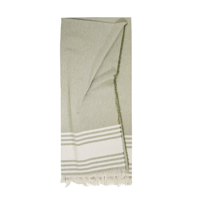 Fouta publicitaire légère - Sandy kaki
