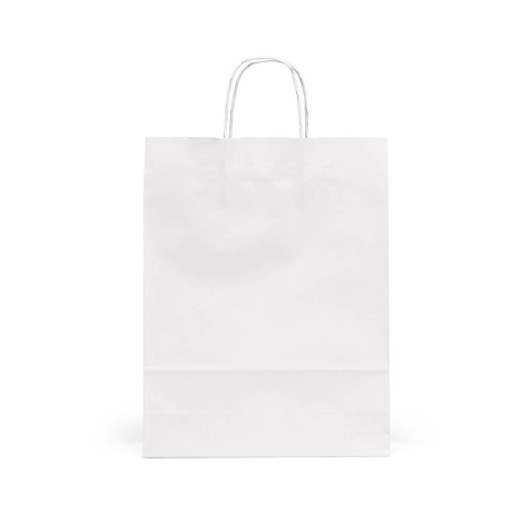 Sac en papier kraft blanc personnalisable 6,5 L Etna M
