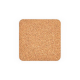 Vue de dessus d’un tapis de souris carré en liège aux angles arrondis, présenté seul sur fond neutre, sans personnalisation appa