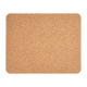 Vue de dessus d’un sous-main en liège rectangulaire aux angles arrondis, présenté seul sur fond neutre, sans personnalisation vi