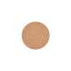 Vue de dessus d’un sous-verre rond en liège présenté seul sur fond neutre, sans personnalisation visible