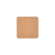 Sous-verre carré en liège avec angles arrondis, présenté seul sur fond neutre, sans personnalisation visible