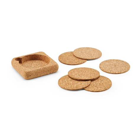 Dessous de verre liège x6 avec support personnalisé Klein