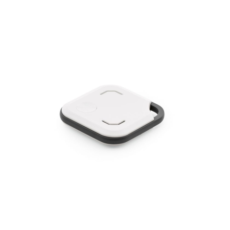 Traceur carré blanc présenté en perspective avec attache visible, sans marquage apparent