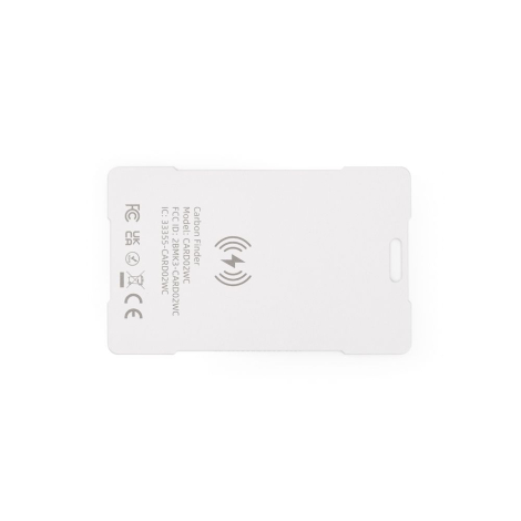 Traceur plat format carte blanc présenté de dos avec inscriptions techniques visibles, sans marquage apparent