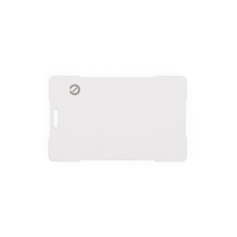 Traceur plat format carte blanc présenté de face sur fond neutre, sans marquage apparent