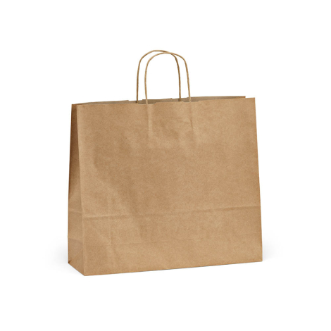 Sac personnalisable en papier recyclé 17L brun Vesuvio XL