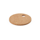 Dessous de plat rond en liège présenté en légère perspective sur fond neutre, sans personnalisation visible