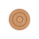 Dessous de plat en liège assemblé en vue de dessus, sans personnalisation apparente