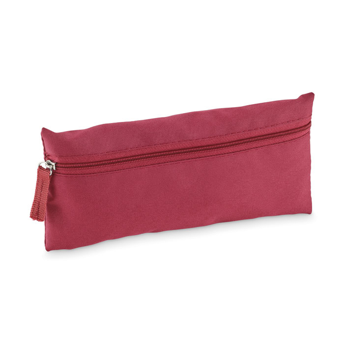Trousse zippée personnalisée en PET recyclé Study Bordeaux