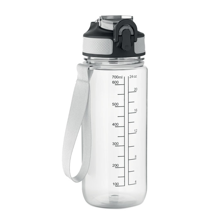 Gourde RPET 700 ml à personnaliser avec paille Enkel Transparent