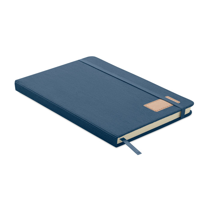Carnet A5 rigide RPET personnalisable Cordi Note Bleu