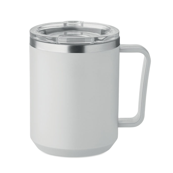 Mug recyclé double paroi 400 ml à personnaliser Cocoa Gris