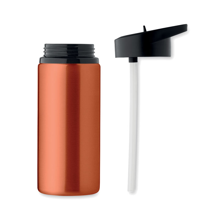 Bouteille en acier recyclé personnalisée 500 ml Spot Orange