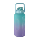 Gourde promotionnelle RPET 2 L avec paille Activate Max