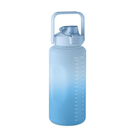 Gourde promotionnelle RPET 2 L avec paille Activate Max