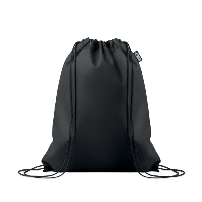 Sac souple à cordons RPET 80 g/m² publicitaire Daffy Noir