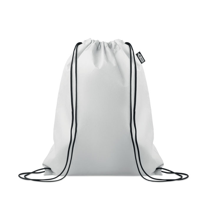 Sac souple à cordons RPET 80 g/m² publicitaire Daffy Blanc