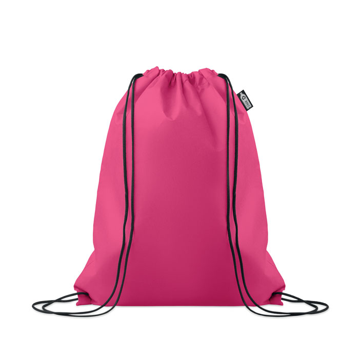 Sac souple à cordons RPET 80 g/m² publicitaire Daffy Fuchsia