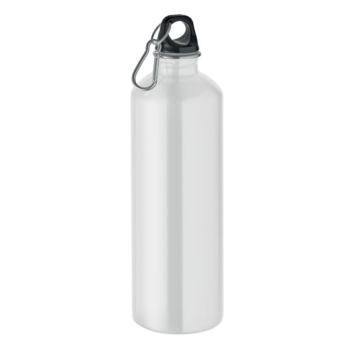 Bouteille inox recyclé 1 L à personnaliser Re-One Moss Blanc