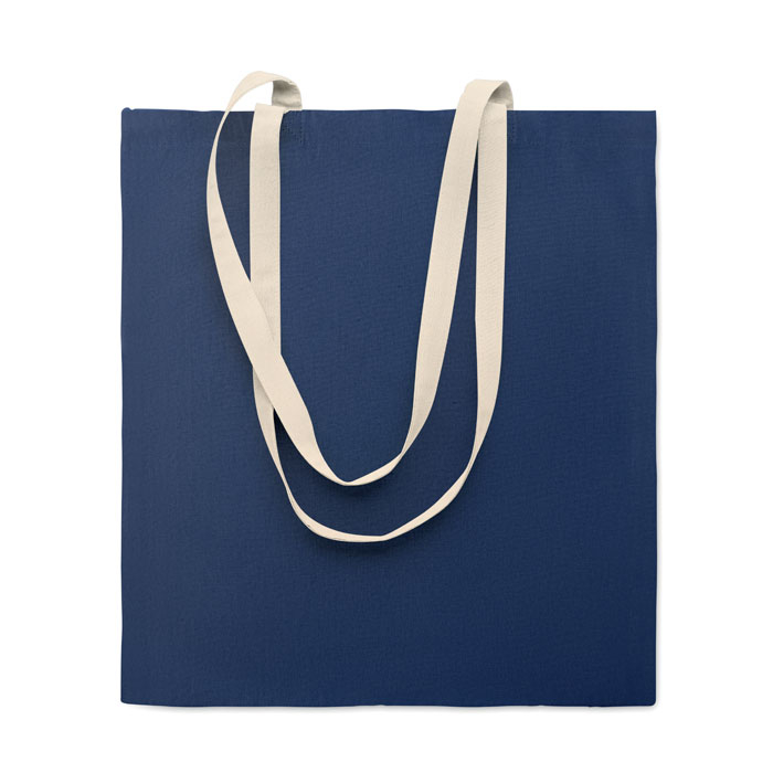 Tote bag en coton 140 g/m² promotionnel Zevra Colour Bleu