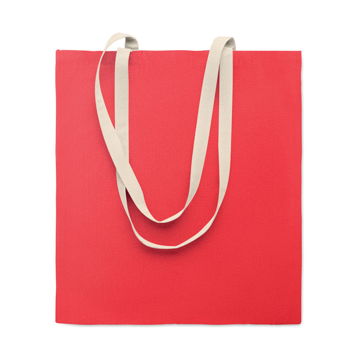 Tote bag en coton 140 g/m² promotionnel Zevra Colour Rouge