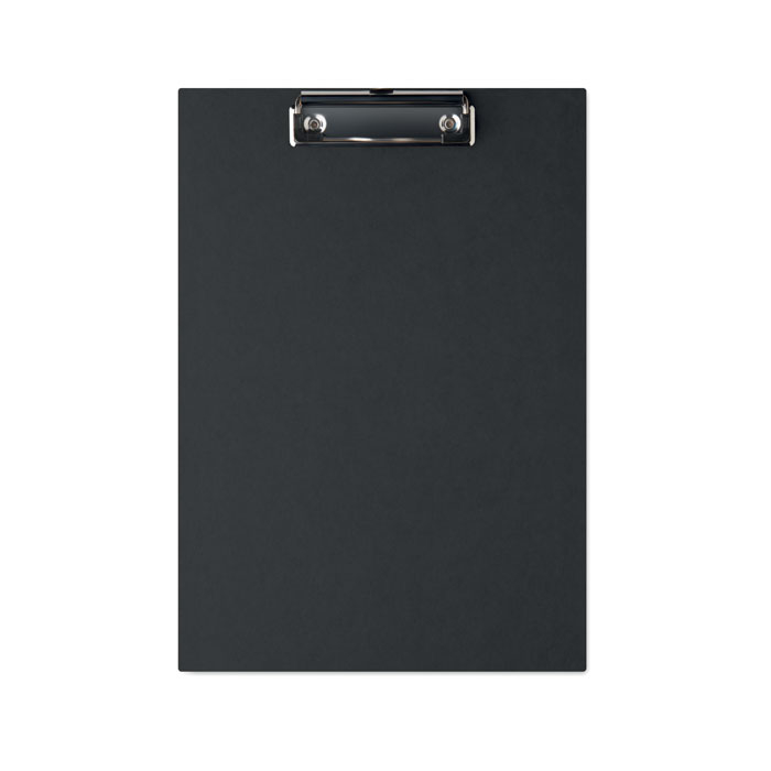 Porte-documents publicitaire A4 en carton avec pince Clipa Noir