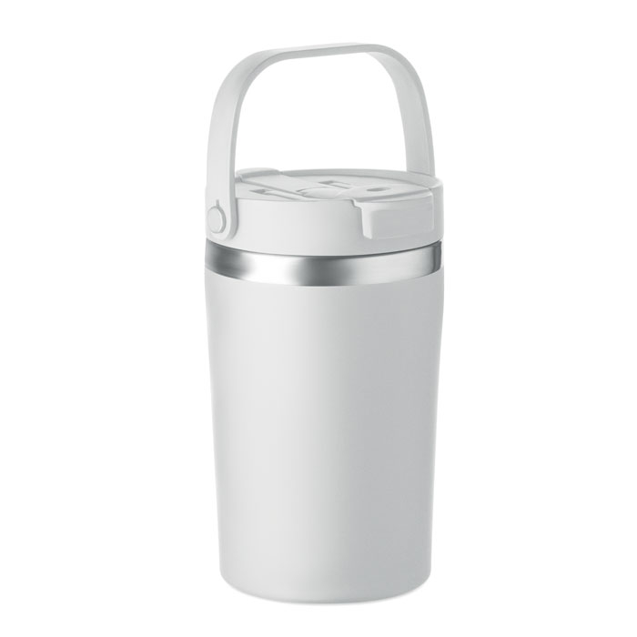 Mug isotherme recyclé promotionnel 350 ml Cozycup Blanc