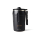 Mug isotherme noir vu de face sur fond neutre avec personnalisation visible sur le corps du produit Mug isotherme noir vu de face sur fond neutre avec personnalisation visible sur le corps du produit