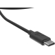 Câble USB-C noir présenté en gros plan, sans personnalisation apparente.