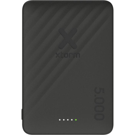 Batterie sans fil de face avec indicateurs lumineux visibles, sans personnalisation apparente.