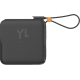 Chargeur de voyage 3-en-1 avec batterie intégrée et câble, présenté de dos avec personnalisation discrète visible sur la surface
