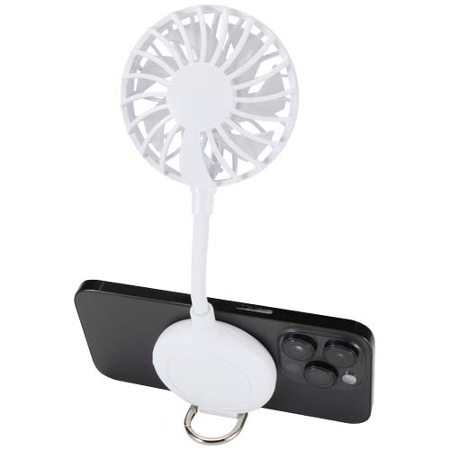 Ventilateur publicitaire magnétique recyclé Ventio Blanc