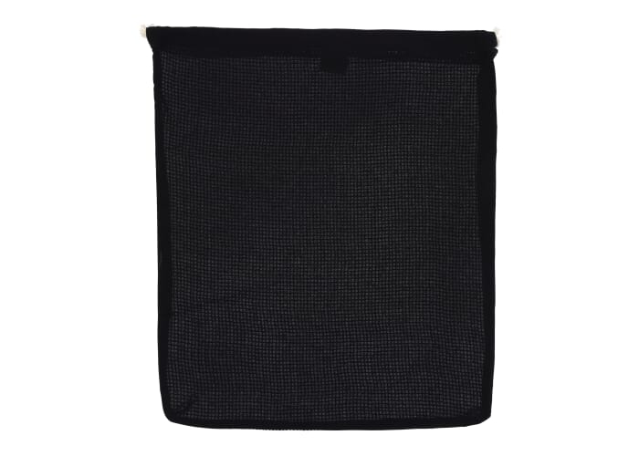 Pochon filet coloré publicitaire en coton 140g 40x45cm Noir