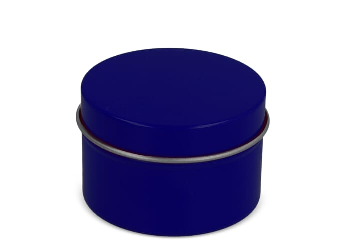Baume à lèvres personnalisable en étui cœur ABS recyclé Bleu