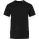 T-shirt unisexe noir à manches courtes présenté de face, sans personnalisation visible.