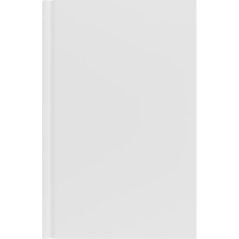 Carnet A5 à couverture rigide mate avec bande centrale, présentant une personnalisation visible sur la couverture.