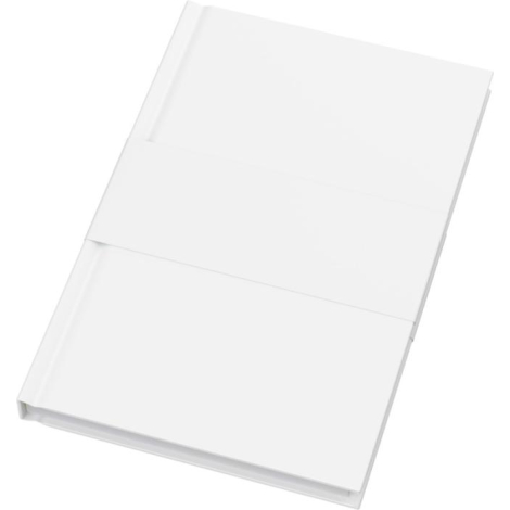 Vue de profil d’un carnet A5 montrant la tranche et la couverture rigide mate, sans personnalisation apparente.