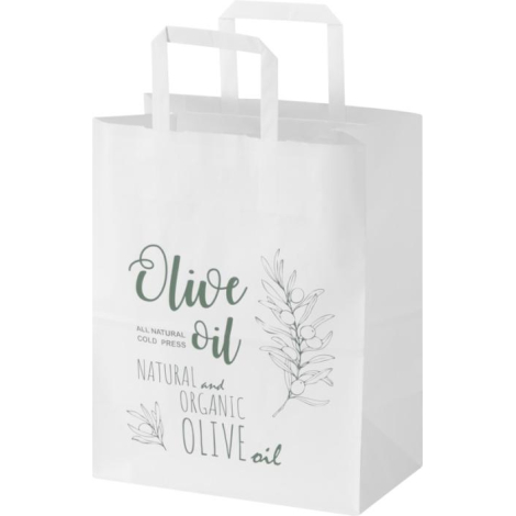Sac boutique publicitaire en papier kraft 25 × 32 cm