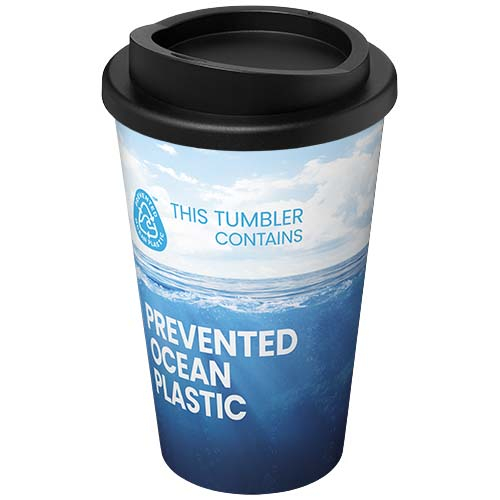 Tumbler publicitaire 350 ml à décor intégré Americano Noir