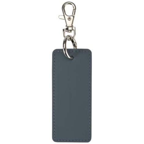 Porte-clés publicitaire rectangulaire en PU recyclé Resi Plus